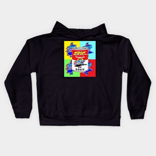 Pop Art Dollar Soup by LowEndGraphics Kids Hoodie